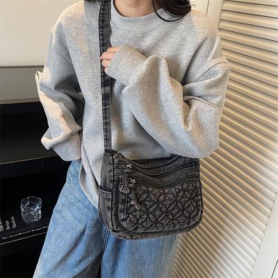 Damen Denim Tasche Schultertasche