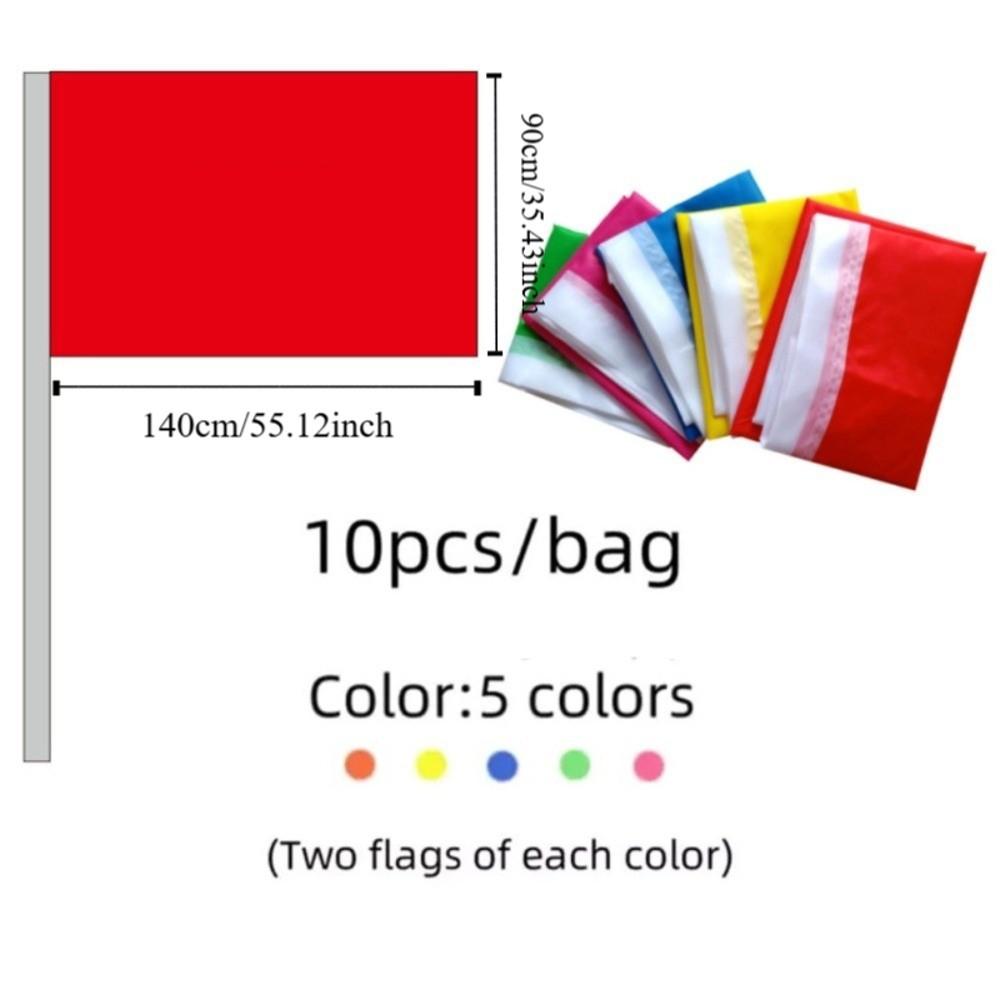 10Pcs 5 Color Decorative Flag Lightweight Flag Banner New Vertical Flag  Outdoor
