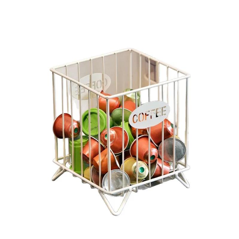 Hot Coffee Pod Holder Large Capacity Coffee Capsule Holder Coffee Creamer Container Irregular Shape Pod Storage Cup