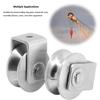 2Pcs Groove Wheel V Type Pulley Roller Stainless Steel Track Wheel Heavy Duty Groove Caster Max Load 660Lbs for Mechanical Cart
