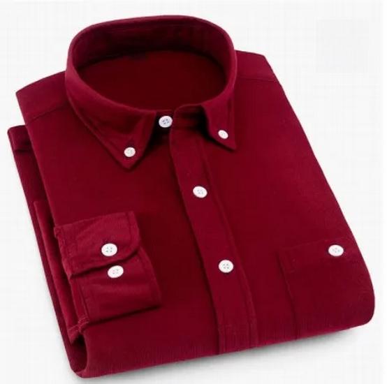 Pánská manšestrová košile s dlouhým rukávem ve stylu Korean, nadměrná, ležérní, na podzim a zimu