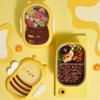 Fun Bee Shape Children's Lunch Box Separate Grids Food Grade Fruit Box 304 Stainless Steel Portable Rice Bowl Meal