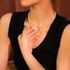 Natural Freshwater Pearl Flower Shell Zircon Necklace Creative Design High Quality Lucky Necklace Women's Jewelry GN0812