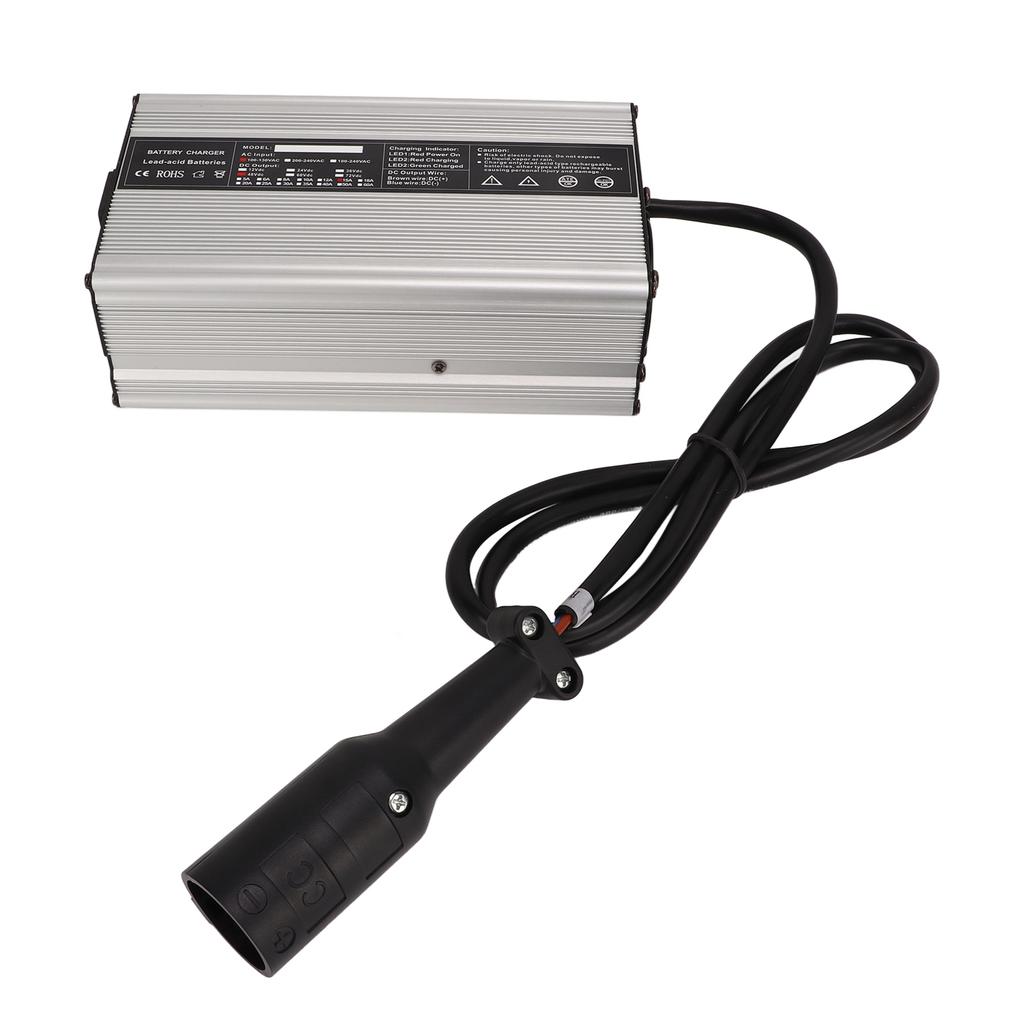 48V 15A Batterieladegerät mit OBC-Kabel 3-Pin Rund für Club Car Golf Cart