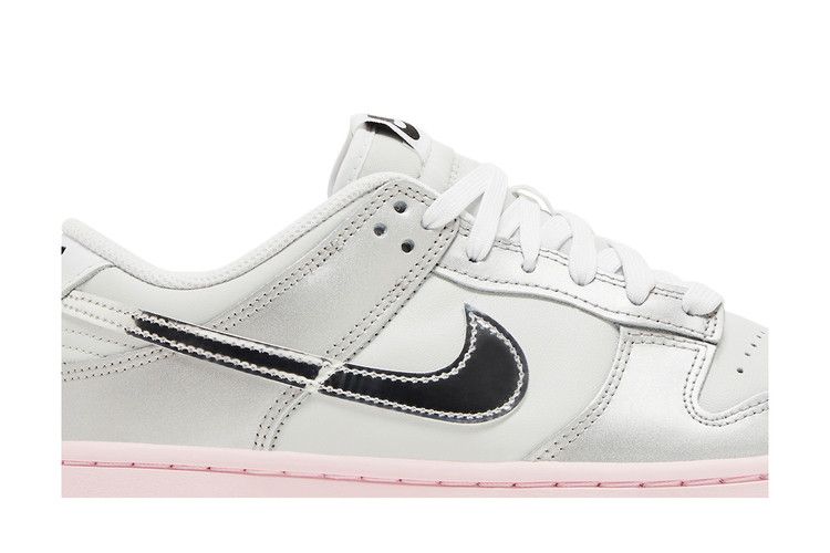 Nike Dunk Low LX Metalická stříbrná Růžová pěna (Ženy)