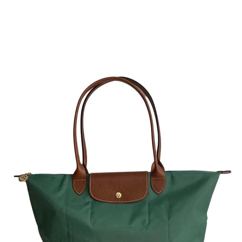 Longchamp Le Pliage Original Tote Bag Women tote Green Brown 1899089P95