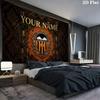 Custom Name,Valencia CF Wall tapestry, aesthetic printed fabric blanket, suitable for bedroom, living room, and home decor.
