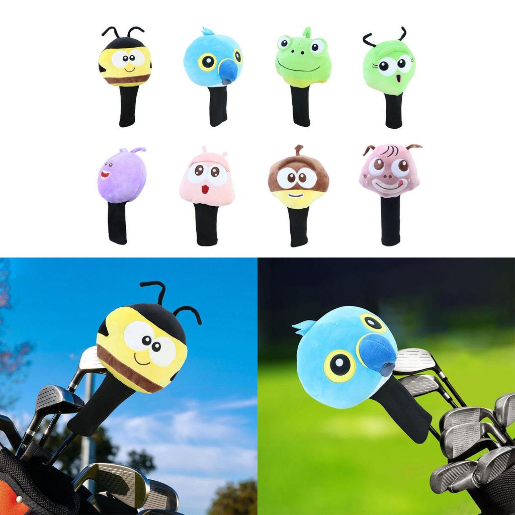 Animal Head Golf Wood Headcover Club Cover 1 No Funny Lightweight Transport Protect Golfer