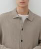 Musinsa Standard Crochet Knit Collared Cardigan [Grayish Beige]