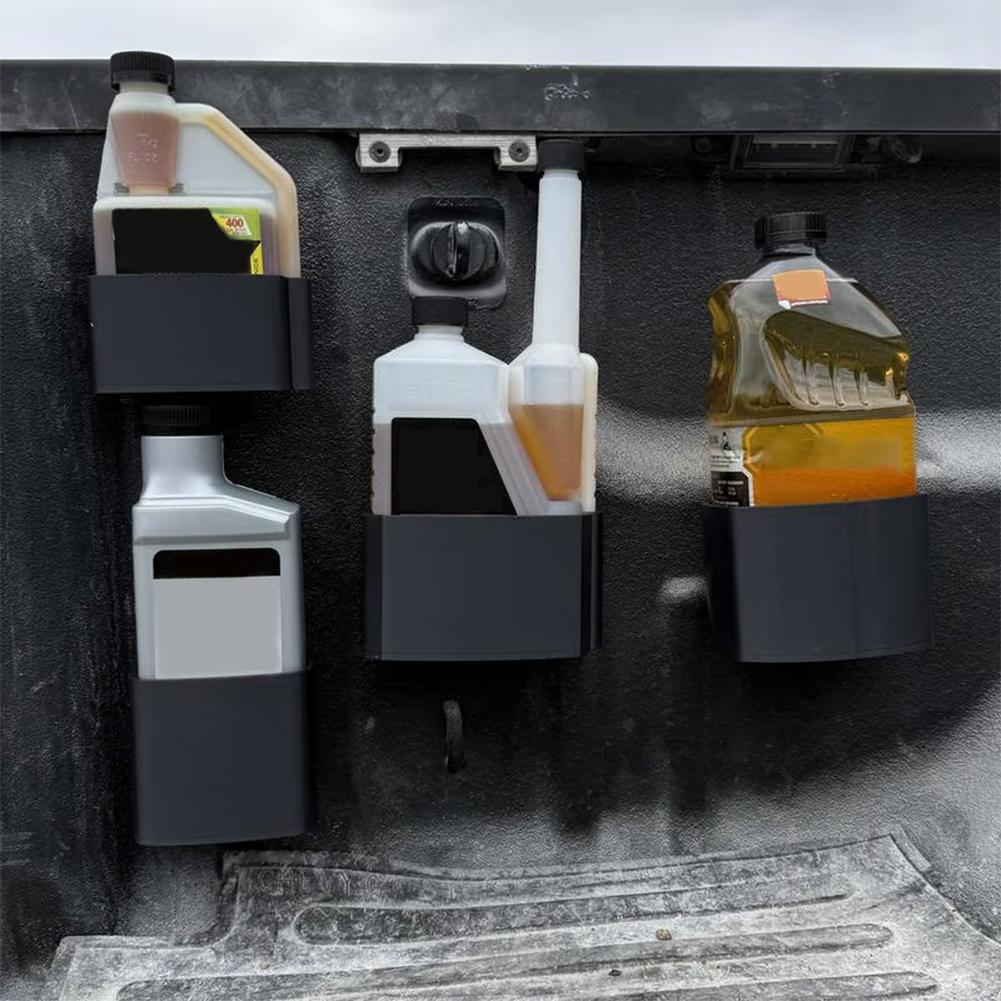 Magnetic Diesel Additive Holder with Screws Diesel Oil Additive Hanger Wall Mounted Diesel Bottle Holder for Automotive Storage