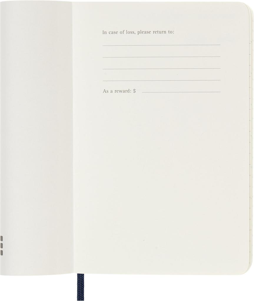 Moleskine 2026 January Daily Pocket Size x Soft Sapphire DSB2012DC2Y26 Planner, Start, 12-Month Diary, (9cm 14cm), Cover, Blue,