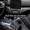 Auto Innenraum Zierleiste PU Leder Spaltfüller DIY Flechtbesatzstreifen Universal Selbstklebend Luxus Auto-Styling Aufkleber