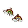 Alloy Drip Pendant Rainbow Cloud Diy Alloy Jewelry Accessories Headgear Earrings Rubber Band Earrings