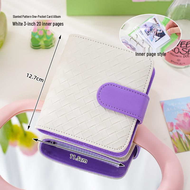 

Альбом для карток А5 з ПУ - Ловля зірок: 3-дюймова листівка та картка айдола для зберігання, чотирисітковий альбом для полароїдних фотографій