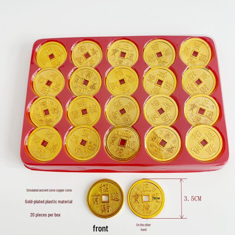 Lingots Dorés Décorations Festives - Ornements Trésors du Festival du Printemps