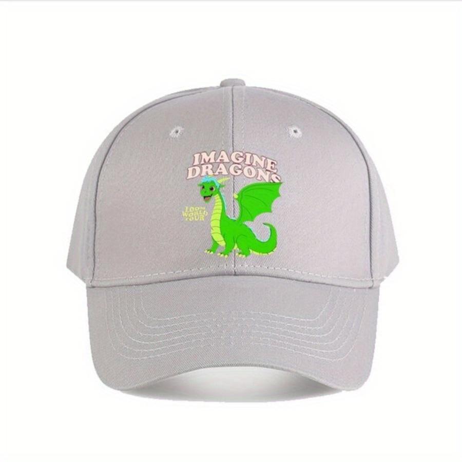 Imagine Dragons World Tour Baseball Cap with Cartoon Dragons Suitable for Both Unisex and Women and Suitable for Sunny Days
