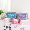 Necessary Waterproof Cute Mermaid Pattern PU Leather Cosmetic Bag Makeup Bag Storage Bag Laser Bag
