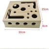 Cat Nail File Box - Cat Scratch Puzzle Enrichment Box, Natural Nail File & Claw Trimmer Alternative, Interactive Toy To Prevent Furniture Scratching,