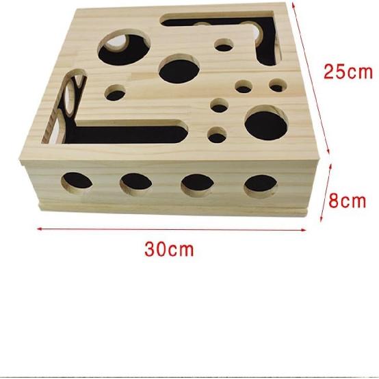 Cat Nail File Box - Cat Scratch Puzzle Enrichment Box, Natural Nail File & Claw Trimmer Alternative, Interactive Toy To Prevent Furniture Scratching,