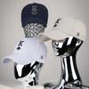 Spring Autumn Embroidered Playing Cards Spades K Letter Cap Outdoor Sunshade Baseball Cap