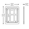 Pet Screen Door Dog and Cat Flap Door for Screen Door In Out 2Way Locking Pets Doors