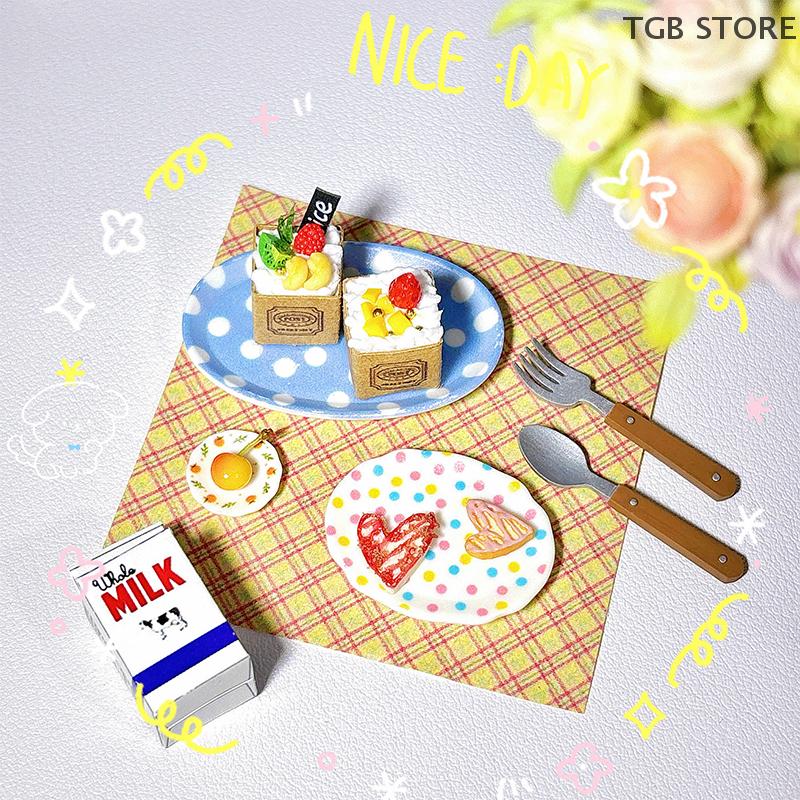 4 Stück 1:12 Puppenhaus Miniatur Teller Teller Tablett Puppenhaus Mini Küche Geschirr Dekoration Spielzeug Puppe Wohnaccessoires