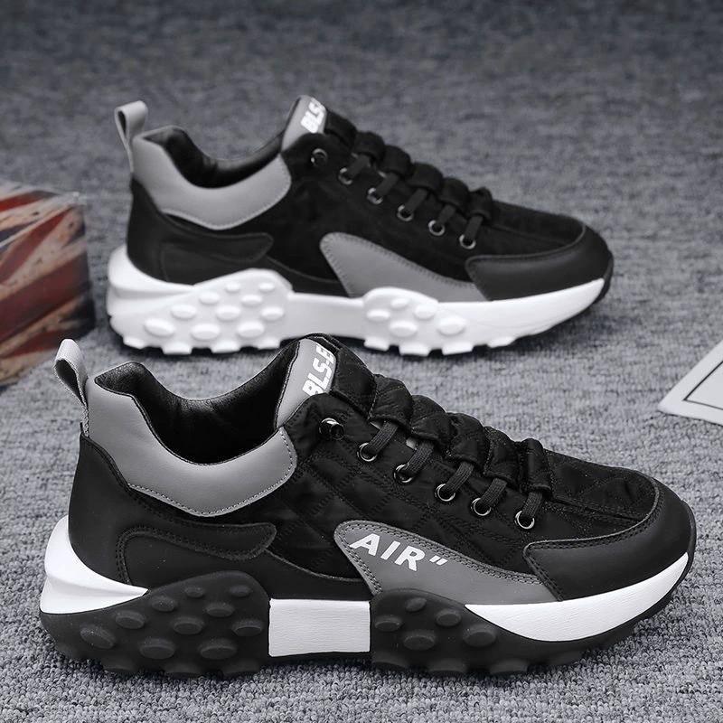 Men's shoes spring comfortable low-top casual dad shoes youth fashion thick-soled lightweight breathable sports shoes