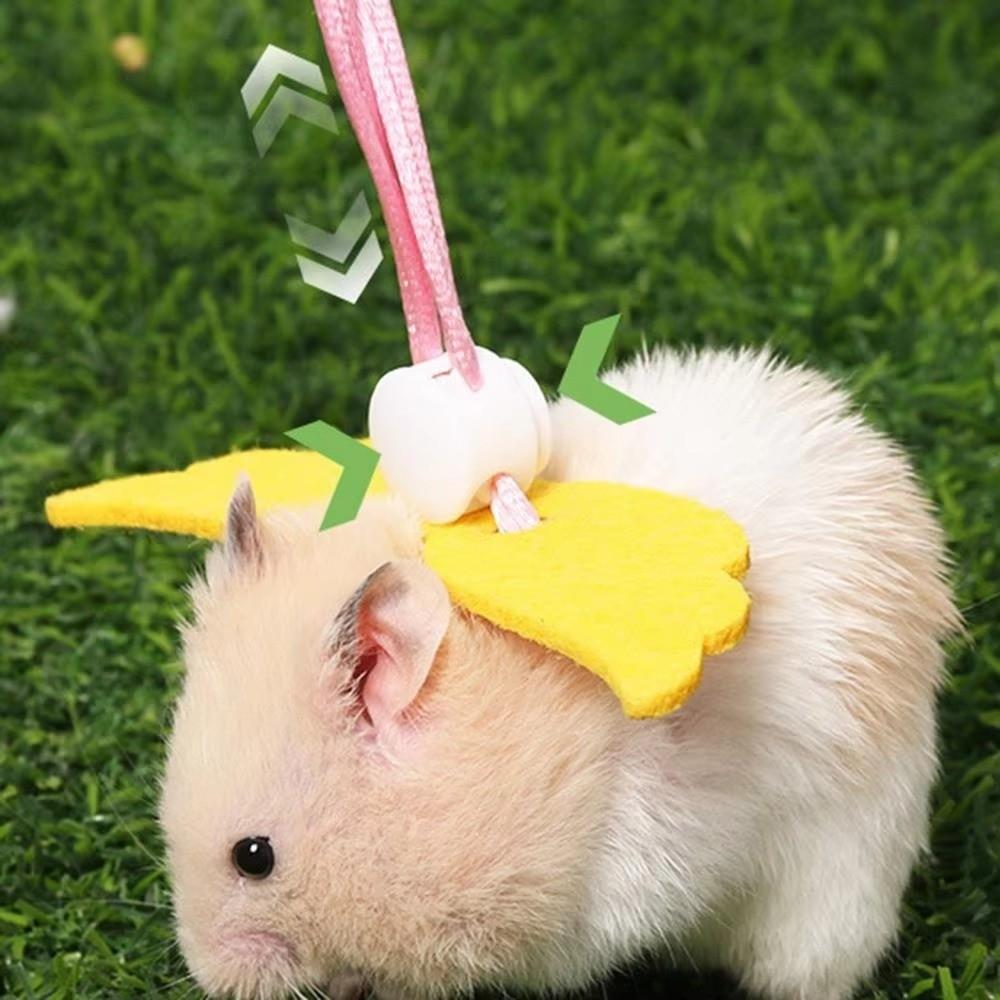 Anti-lost Small Pet Harness Adjustable Strap Safety Buckle Guinea Pig Leash Washable Escape-Proof Hamsters Harness Walk