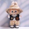 For Labubu Pendant First And Second Generation Labubu Denim Vest Glasses Set Labubu Doll Clothing Replacement Collection