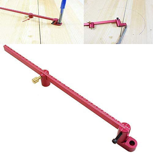 CarAngels Woodworking Compass, Arc Marking Gauge, Aluminum, Carpentry Measuring and Marking Tool