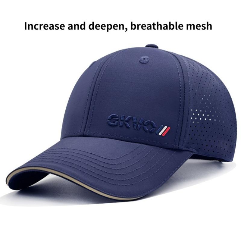 Men'S Summer Big Size Breathable Mesh Baseball Caps 65Cm Big Head Waterproof Quick-Drying Trucker Cap Fashion Wide Brim Sun Hat