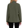 Ladies' Casual Temperament Double Breasted Solid Color V-neck Coat Jacket