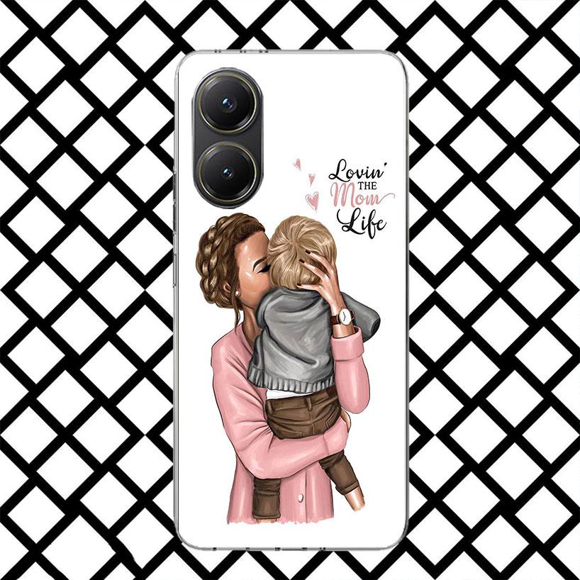 Baby Mom Girls Phone Case for Xiaomi Poco F7 Ultra X7 X6 X5 Pro X4 Gt M8 M7 Redmi 15 15C 13 13C 12 12C Soft Cover Fundas Poco F7
