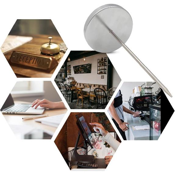 2 Pcs Desk Receipt Holder - Bill Fork Ticket Spike, Restaurant Check Spindle, Memo Holder