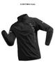 Herren Quick-Dry Langarm Halbreißverschluss Trainingsjacke für Sonnenschutz - Herbst/Winter Fitness Laufoberteil