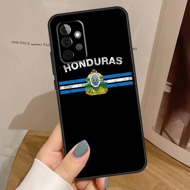 Honduras Flag Case For Samsung Galaxy A55 A35 A15 A14 A34 A54 A53 A33 A23 A13 A12 A32 A52 A51 A71 Cover