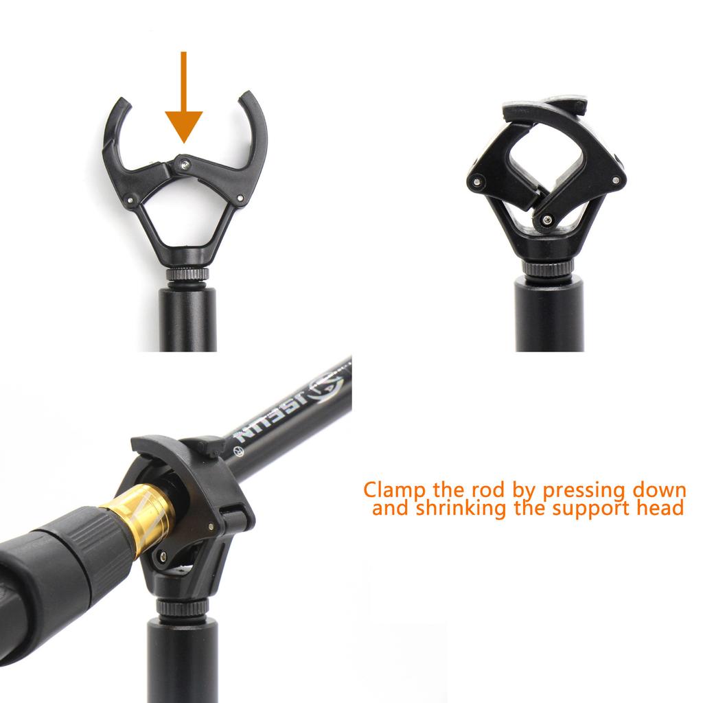 A424 Fishing Rod Cross Holder Fishing Pole Lock Support Plastic Rest Head