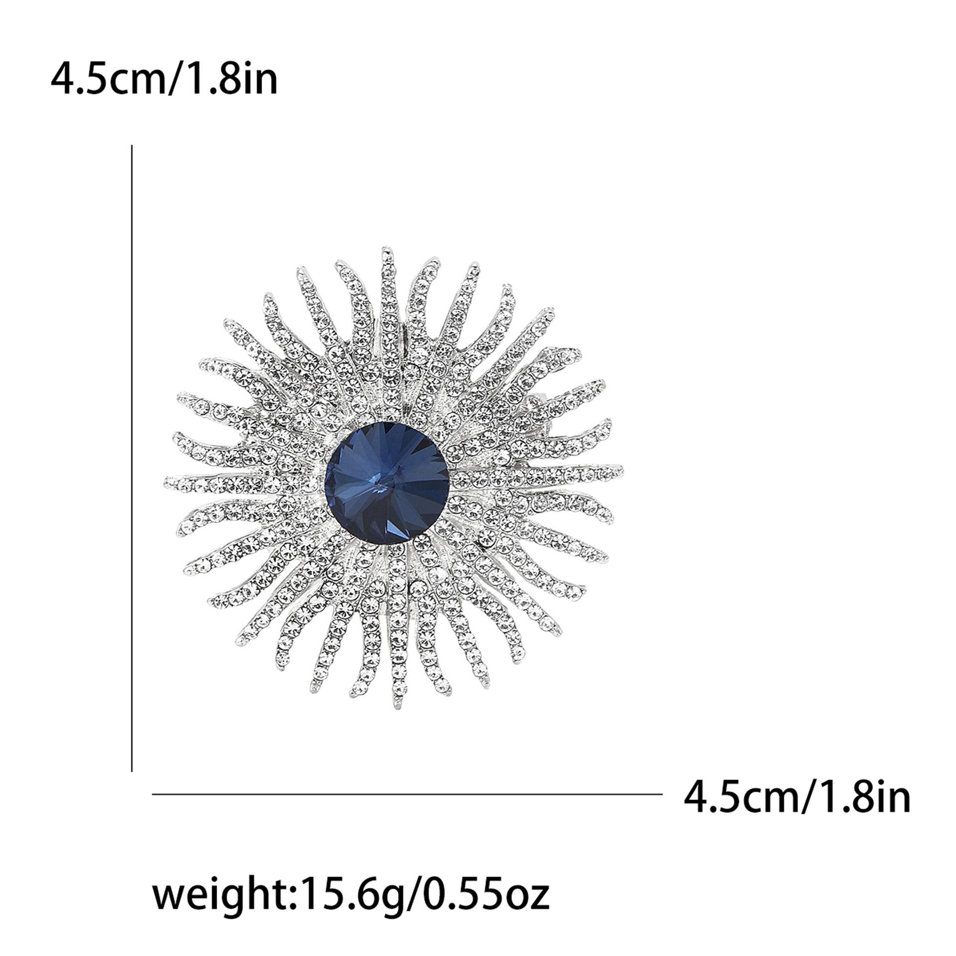 Модный темпераментный горный хрусталь брошь-подсолнух простая высококачественная женская шаль для костюма корсаж ювелирные изделия булавка