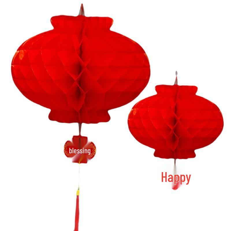 Red Lantern Ornaments for Weddings, New Year, Indoor Decor & Mall Displays