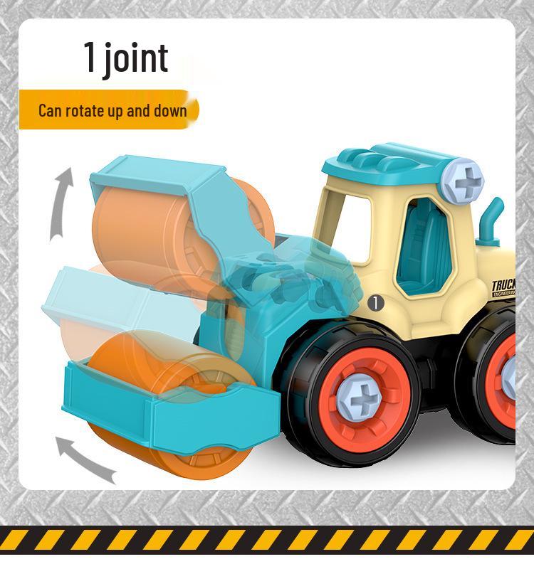 Children's Engineering Excavator Toy Set with Detachable Parts