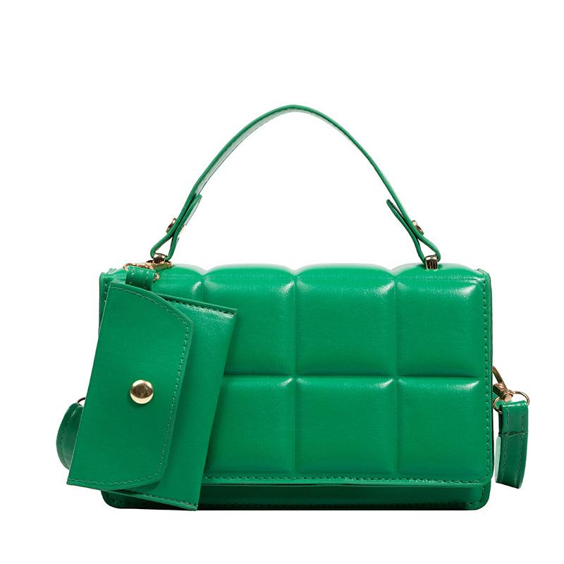 Niche Retro Handbag Korean Version of the New Texture Solid Color Flip Child and Mother Bag Trendy Fashion Pressure Shell Shoulder Messenger Bag