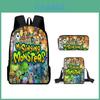 My Singing Monsters Cartoon Rucksack-Set Mit Atmungsaktivem Oxford-Stoff Für Schulkinder