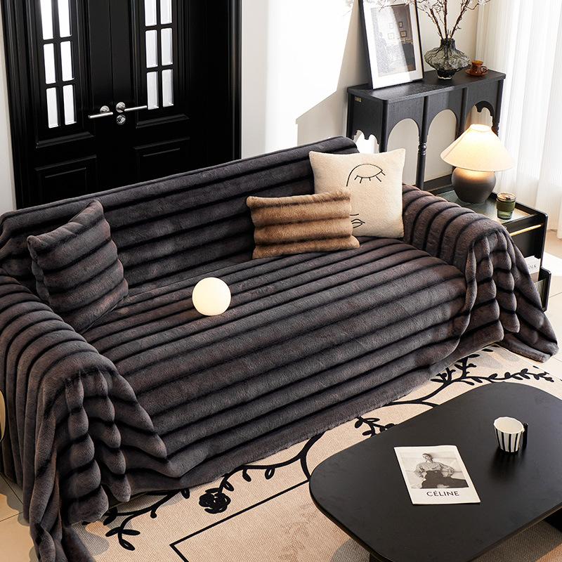 Winter Sofa Towel Warm Thickened Sofa Cover Towel Bohemian Full Set Simple Modern Sofa Cover
