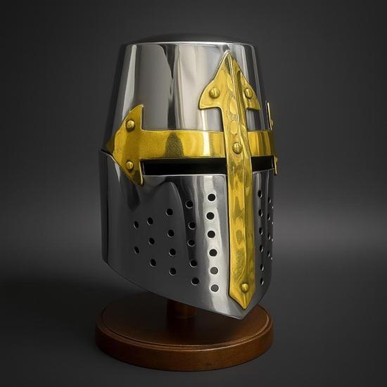 Handmade Medieval 14th Century Great Helmet Perfect for Renaissance Fair, Cosplay, LARP, or Halloween Costume Authentic Steel Armor Replica
