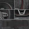 AAABP1 Hand Stitched Car Steering Wheel Cover for Skoda Karoq sport Karoq Scala 2024 2023 2022 DIY Soft Suede leather Car Interior