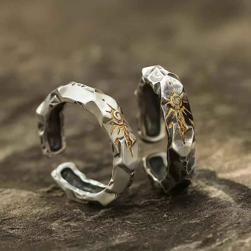 Vintage Flame Fire Stainless Steel Ring for Men Women Punk Gothic Edgy  Rock Hiphop Cosplay Accessories Unisex Gift