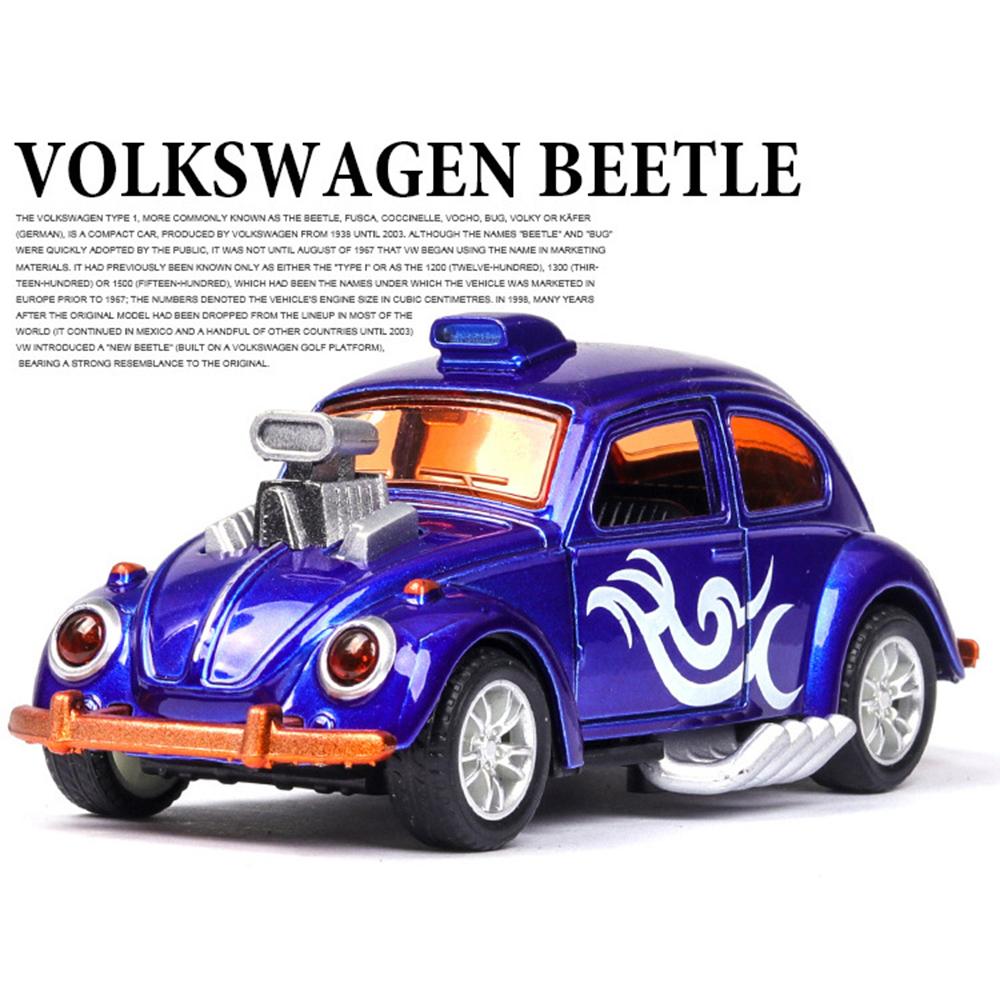 1/36 Scale Diecasts Toy Vehicles Beetle Modified Classic Car Model Car Alloy Pull Back Collection Toy Cars Model Gifts