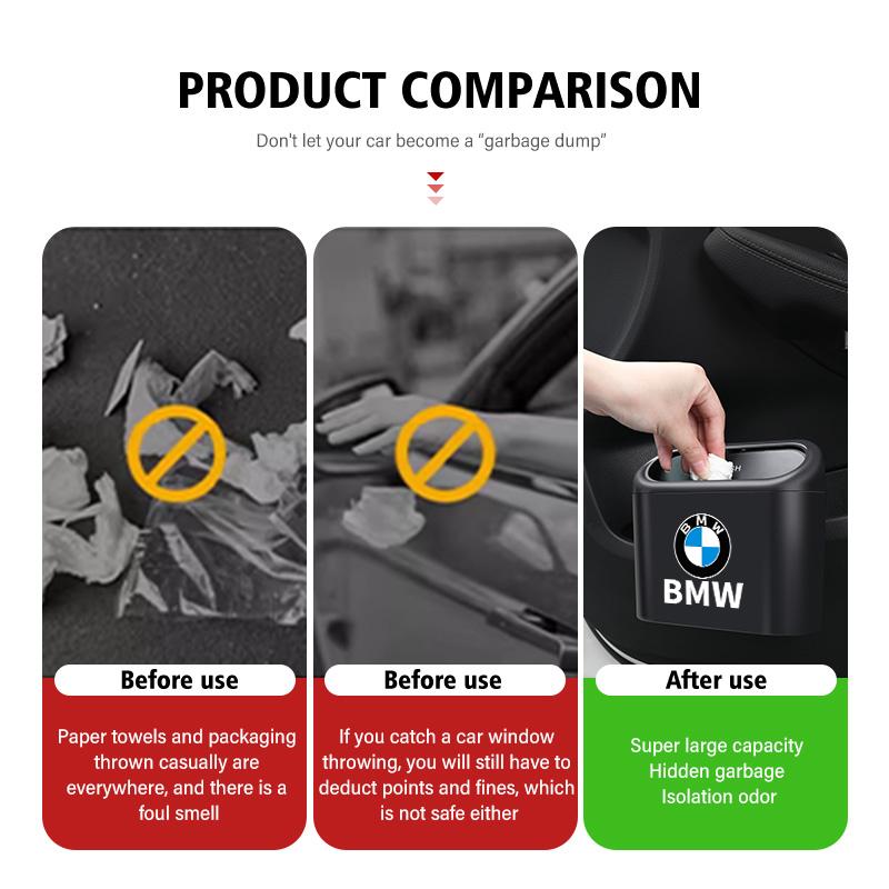 Universal Car Trash Can Storage Multifunctional Garbage Case For BMW M 1 3 4 5 6 7 Series M3 M6 F01 F02E34 E36 E70 F10 X6 X1