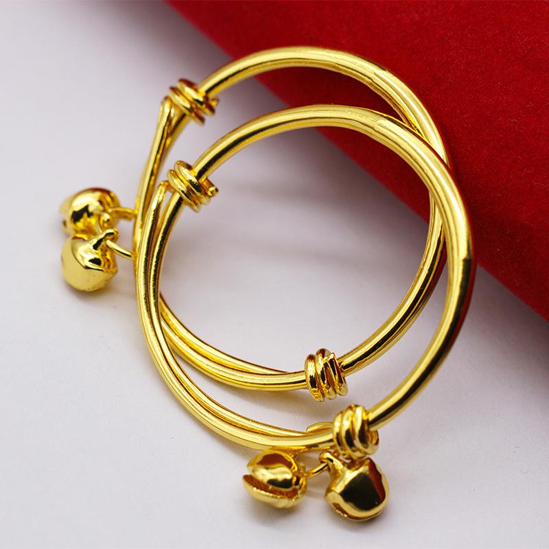 Gilded Round Bell Baby Bracelet - Children's Gift Ornament