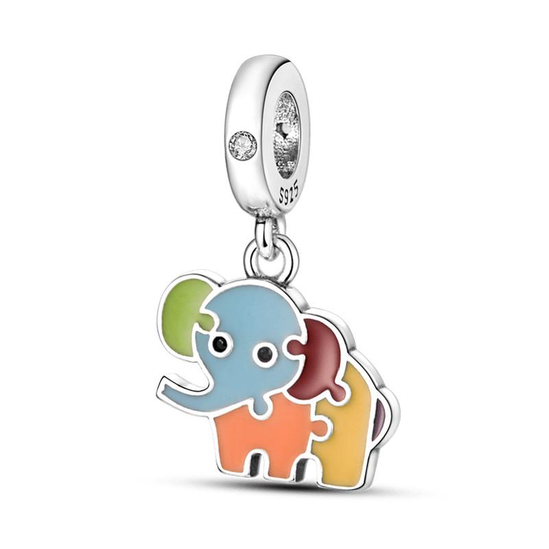 Breloques Compatibles Pour Bracelet DIY Argent 925 Série Jaune Cœur d'Amour Tournesol Lune Chat Breloques Vente Chaude S925 Fabrication de Bijoux DIY